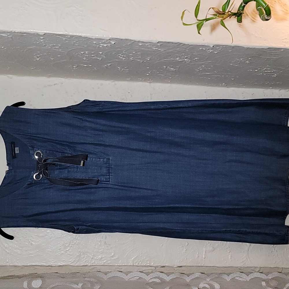Tommy Hilfiger sleeveless  shift denim dress